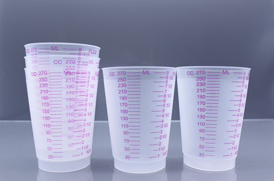 LDPE 270ML Plastic Medicine Bottles HDPE Small Plastic Measuring Cups