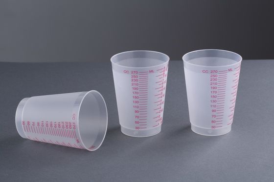 LDPE 270ML Plastic Medicine Bottles HDPE Small Plastic Measuring Cups
