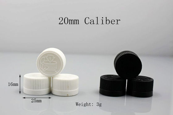 20 Caliber 52mm Plastic Medicine Bottles Press Cap glass