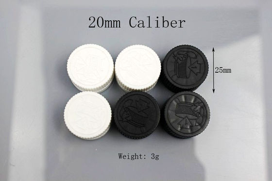 20 Caliber 52mm Plastic Medicine Bottles Press Cap glass