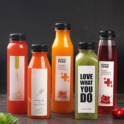 8oz Clear Empty Plastic Juice Bottles 250Ml Drink Pet Beverage Bottles
