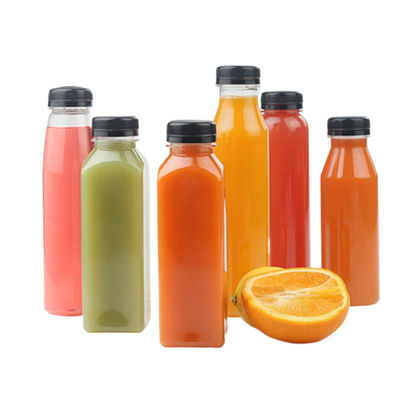 400ml 16 Oz Beverage Bottles 70mm Clear Juice Bottles