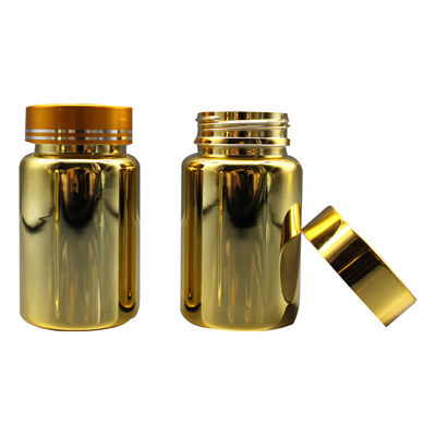 Electroplating 120ml Plastic Bottle Amber Plastic Containers