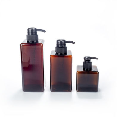 Shampoo PETG Square Bottle Green Red Various Specifications 150ml 350ml