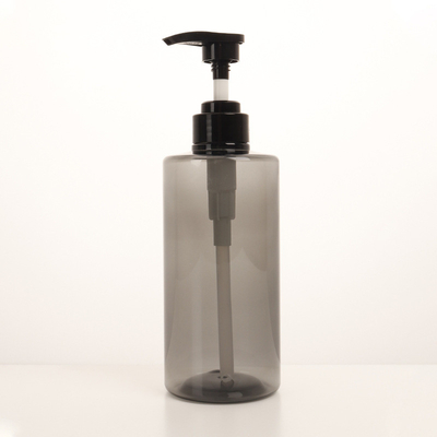 Home Flat Shoulder Cylindrical PET Plastic Shampoo Bottle 250ml