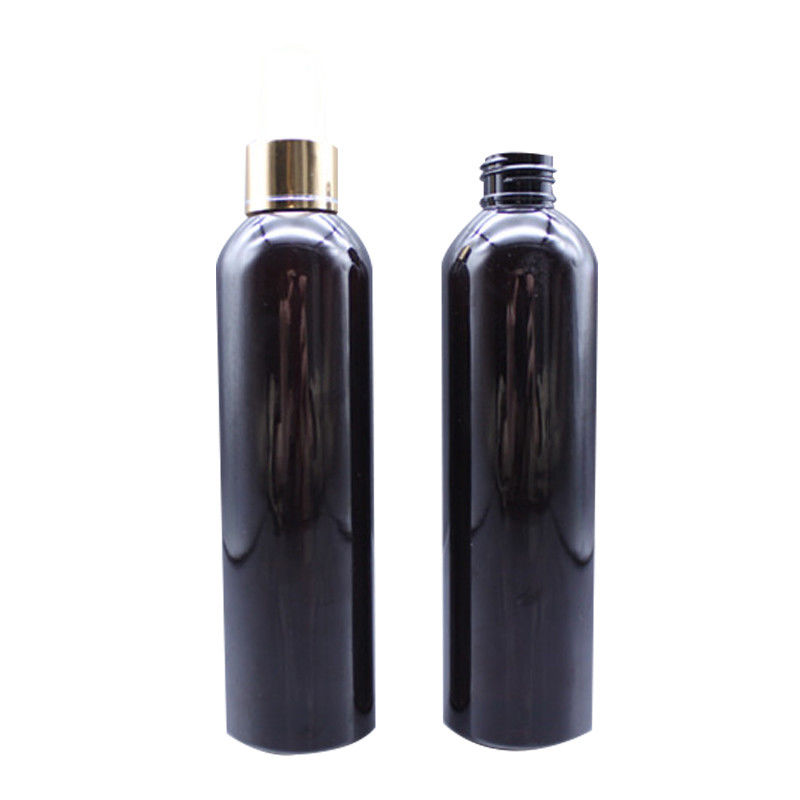 PET 60ml Eco Friendly Shampoo Packaging Amber Plastic Refillable Shampoo Bottles