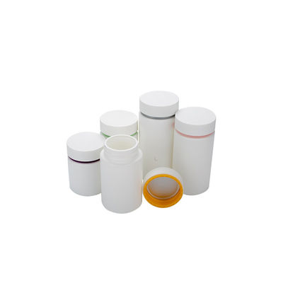 Sitodruk 150 ml plastikowych butelek na pigułki Biały PET